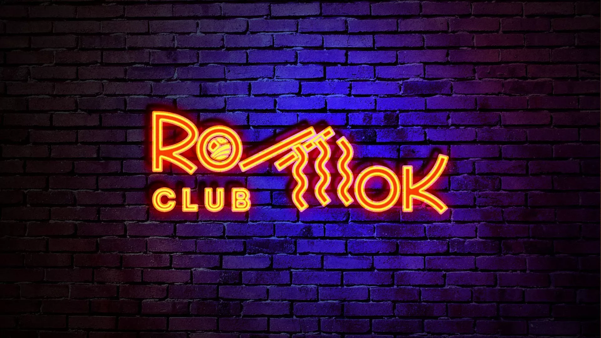 Разработка интерьерной вывески суши-бара «Roll Wok Club» в Саяногорске